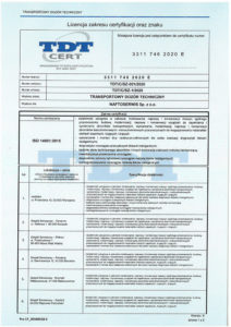 license 14001 with PCA 1/2